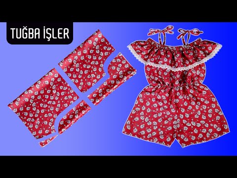 Видео: Необыкновенно очаровательный комбинезон с открытыми плечами | Tuğba İşler