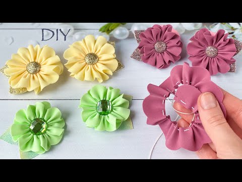 Видео: А что так можно было!?😲😍 Удивительно просто и красиво Цветы из фоамирана Резиночки Eva Foam Craft