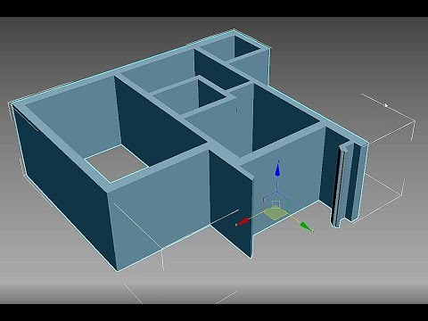 Видео: Дизайн интерьера в 3ds Max. Создание плана квартиры и стен