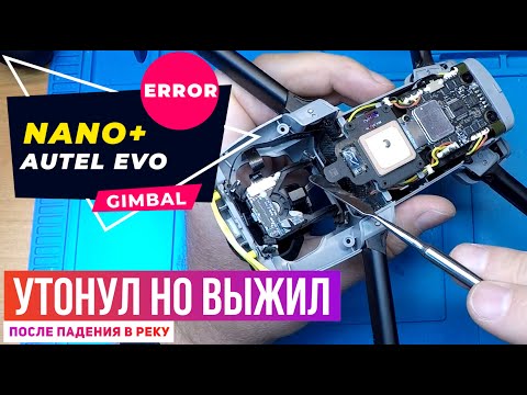 Видео: Autel после падения в воду не работает подвес камеры