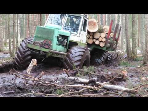 Видео: T-150 K , мости kirovec K-701.