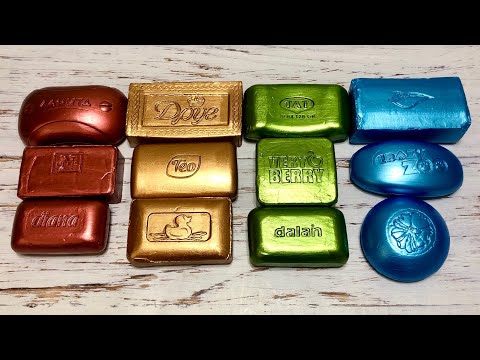 Видео: ASMR Soap/ cutting dry paint soap/ резка сухого крашенного мыла