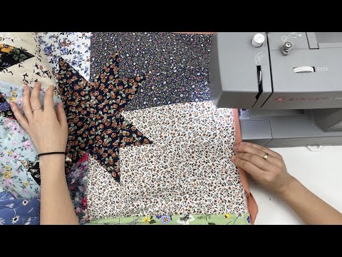 Видео: Изготовление потрясающего лоскутного пледа из обрезков ткани.