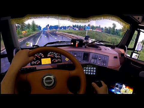 Видео: ETS2 : Реальная графика "Lighting Improvements" V2 на Volvo VNL #3монитора #GoPro #TripleScreen