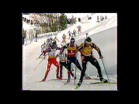 Видео: Биатлон. Чемпионат Мира 2005. Хохфильцен. Мужчины. Масс-старт.(Телеканал Спорт)