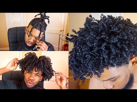 Видео: Полное преображение волос: от косичек до локонов! (для мужчин с кудрявыми волосами)
