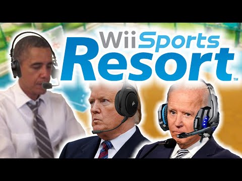 Видео: Президенты США играют в баскетбол на Wii Sports