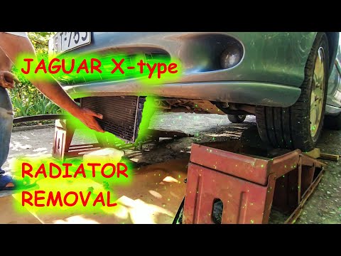 Видео: Снятие радиатора Jaguar X-type