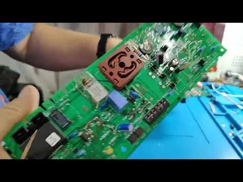 Видео: Юнкерс 45.007.351-003 REV.A 45.007.351-005 REV.A видео отчет по ремонту плат