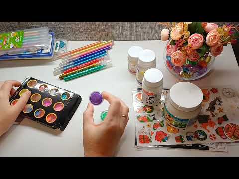 Видео: Все мои материалы для раскрашивания зимних и новогодних иллюстраций