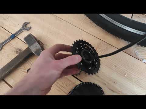 Видео: Собрал электро велосипед ,с задним мотор колесом.