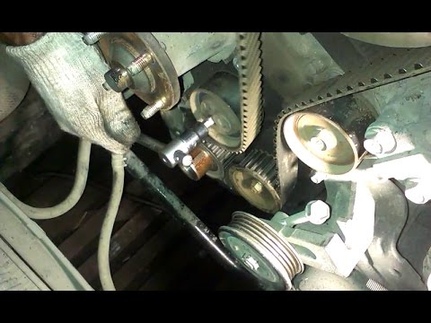 Видео: Toyota Mark2 1G-FE - Замена ремня ГРМ