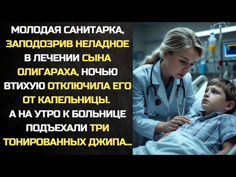 Видео: Санитарка, заподозрив неладное в лечении сына олигарха, отключила капельницу. А на утро, к больнице