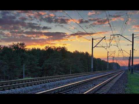 Видео: Железнодорожный перегон Нижнеднепровск-Узел - Самаровка. Вид с кабины электровоза ВЛ8.