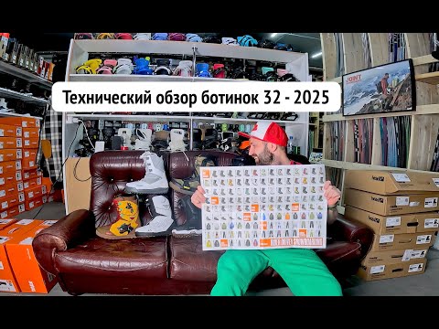 Видео: Технический обзор сноуборд ботинок  Thirty Two (32) 2025