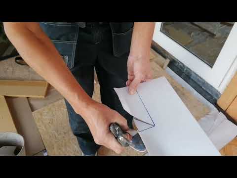 Видео: Откос Альта Декором. Установка отлива. Часть 1.