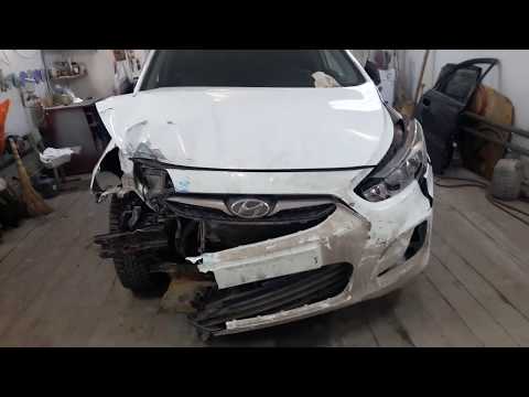 Видео: Кузовной ремонт Hyundai Solaris. Часть1
