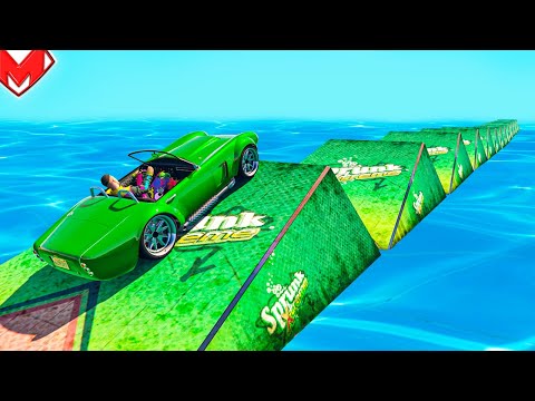 Видео: ЖЕСТКИЙ СКИЛЛ ТЕСТ ПО ОПАСНЫМ ТРАМЛИНАМ В ГТА 5 ОНЛАЙН! ГОНКИ НА МАШИНАХ В GTA  5 ONLINE