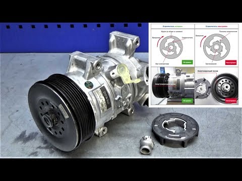 Видео: Почему обрывает муфту компрессора кондиционера? |  Why does the compressor clutch break?