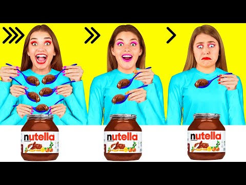 Видео: Быстрая Средняя или Медленная Скорость Еды Челлендж | Съедобная Битва от Fun Fun Challenge