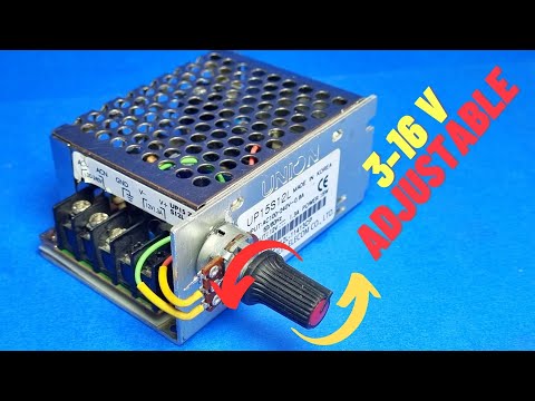 Видео: Превратите любой smps-трансформатор фиксированного напряжения в выход переменного напряжения (3–16В)
