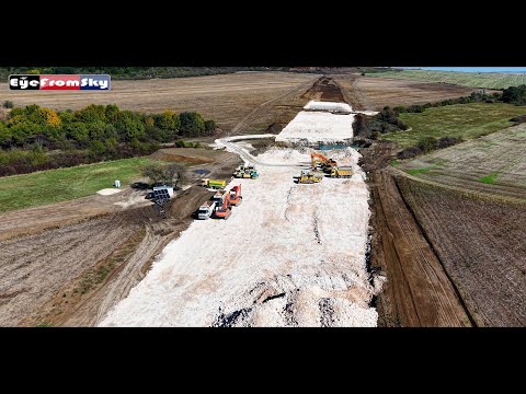 Видео: (21.10.2025) Строительство «АМ Хемус» ЛОТ 4.2 от Дренова до Летницы (14,5 км.) #eyefromsky