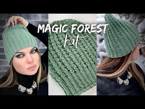 Видео: Хит зимы! ШАПКА СПИЦАМИ “Magic forest” ❄️🌿 Мастер-класс: ЭКСКЛЮЗИВ!