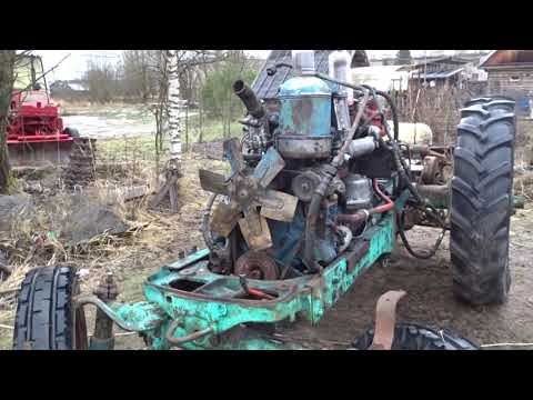 Видео: Можно лить отработку в гидравлику трактора???\/what kind of oil to pour into the hydraulics?