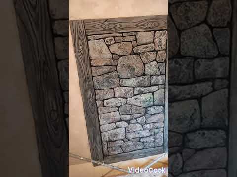 Видео: покраска камня артбетон