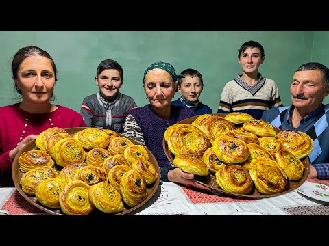 Видео: Мучное Блюдо Азербайджанской Кухни Гогал! Жизнь в деревне