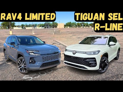 Видео: Toyota RAV4 2026 года против нового Volkswagen Tiguan | Сравнение лучших внедорожников