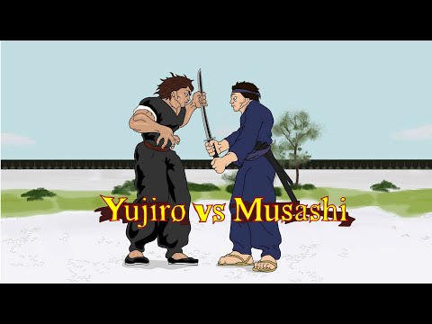 Видео: Yujiro vs Miyamoto Musashi Full Юдзиро против Мусаши