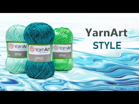 Видео: Обзор пряжи Style YarnArt. Хлопок с вискозой