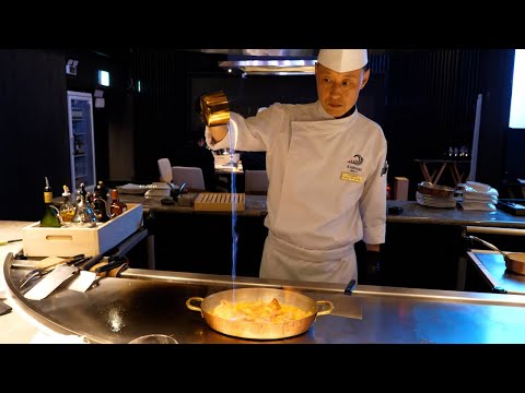 Видео: Фантастический опыт эпикуризма, ресторан Teppanyaki Dining Omakase