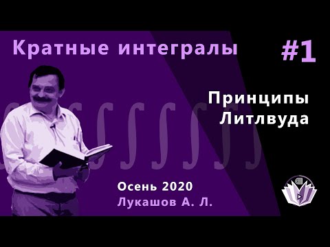 Видео: Кратные интегралы и теория поля 1. Принципы Литлвуда.