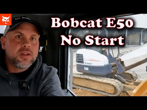 Видео: Экскаватор Bobcat E50 не заводится