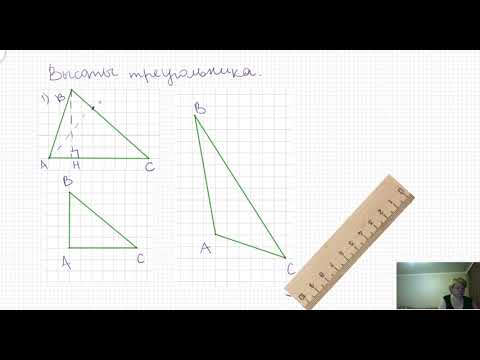 Видео: Высоты треугольника.