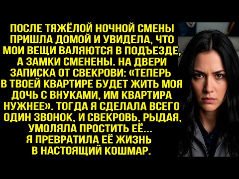 Видео: Пришла домой, а там замки сменены и записка от свекрови: «Теперь тут будет жить моя дочь с внуками!»