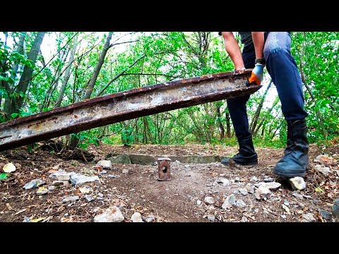 Видео: ГРУЗИМ РЕЛЬСЫ В НИВУ, НАШЛИ ОРУЖИЕ В ЛЕСУ... Коп металлолома