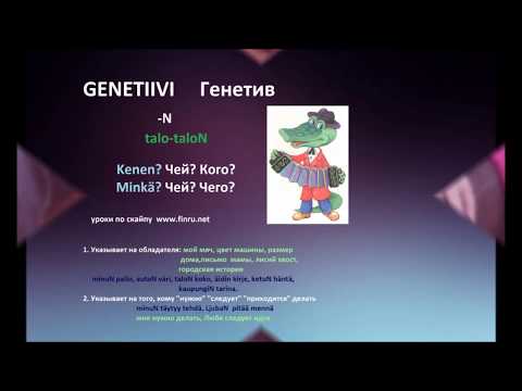 Видео: Что такое Генетив в финском. Уроки по скайпу. Genetiivi