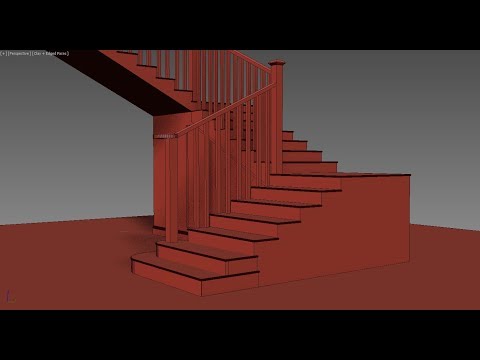 Видео: Моделирование лестницы в 3ds max.