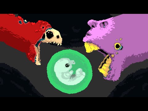 Видео: Проглоти море | Вырасти и мутируй клетку в странной подводной игре ужасов про плоть