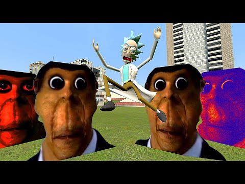 Видео: ОБУНГА ГОНЯЕТСЯ ЗА НАМИ С НИЗКОЙ ГРАВИТАЦИЕЙ OBUNGA NPC Garry's Mod