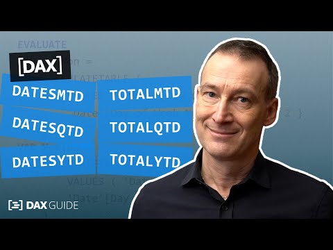 Видео: DATESMTD, DATESQTD, DATESYTD, TOTALMTD, TOTALQTD, TOTALYTD — руководство по DAX
