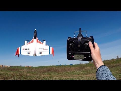 Видео: САМОЛЕТ С ВЕРТИКАЛЬНЫМ ВЗЛЕТОМ ... Обзор радиоуправляемого самолета XK X520
