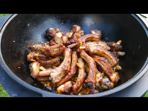 Видео: РЕБРЫШКИ С КАПУСТОЙ В КАЗАНЕ. ТЫ ЗАХОЧЕШЬ ПОВТОРИТЬ РЕЦЕПТ.