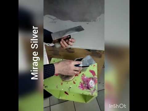 Видео: Нанесение покрытия Mirage Silver в классической технике.