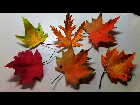 Видео: Осенние листья из фоамирана. Легко! Фоамиран для всех.