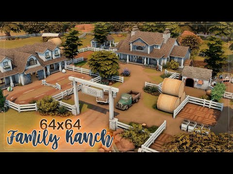 Видео: Большое конное ранчо 🐴| Симс 4: Строительство | Big Family Ranch | The Sims 4: Speed Build