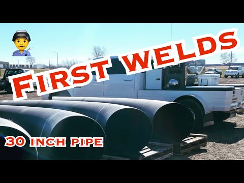 Видео: Строительство трубопровода. Начинаем работу с 12-дюймовых сварных швов.